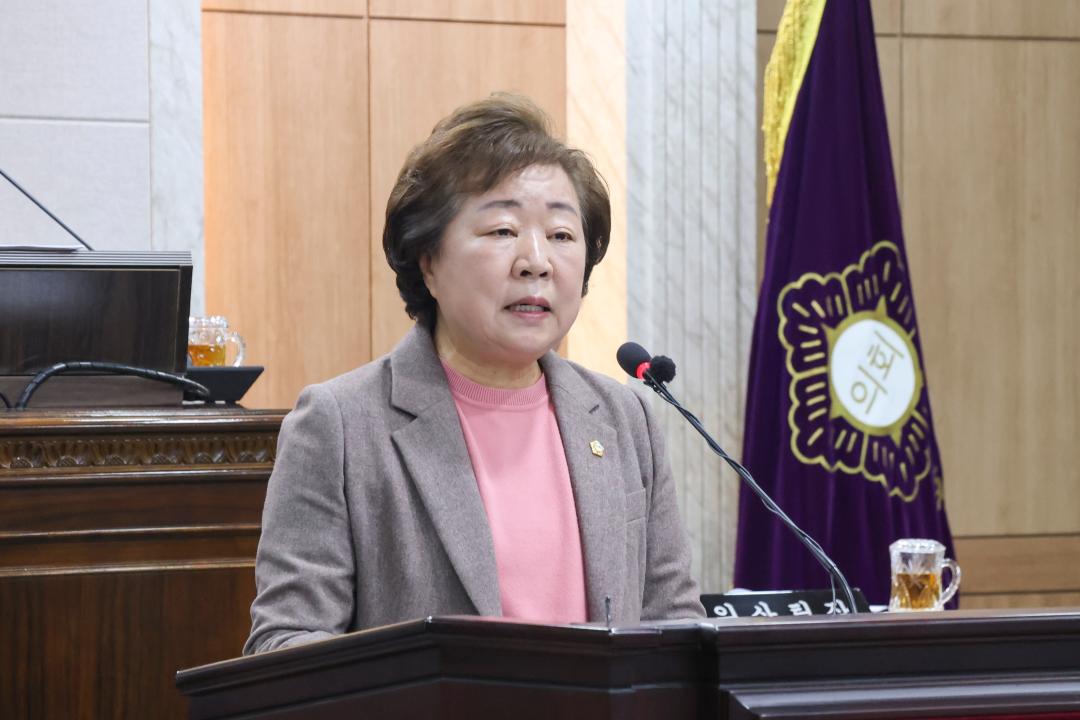 '제311회 임시회 폐회 5분발언_윤일순 의원_“행복한 학생선수의 꿈, 체육중학교에서 시작된다”' 게시글의 사진(3) '사진_5분 자유발언 윤일순 의원 2.jpg'